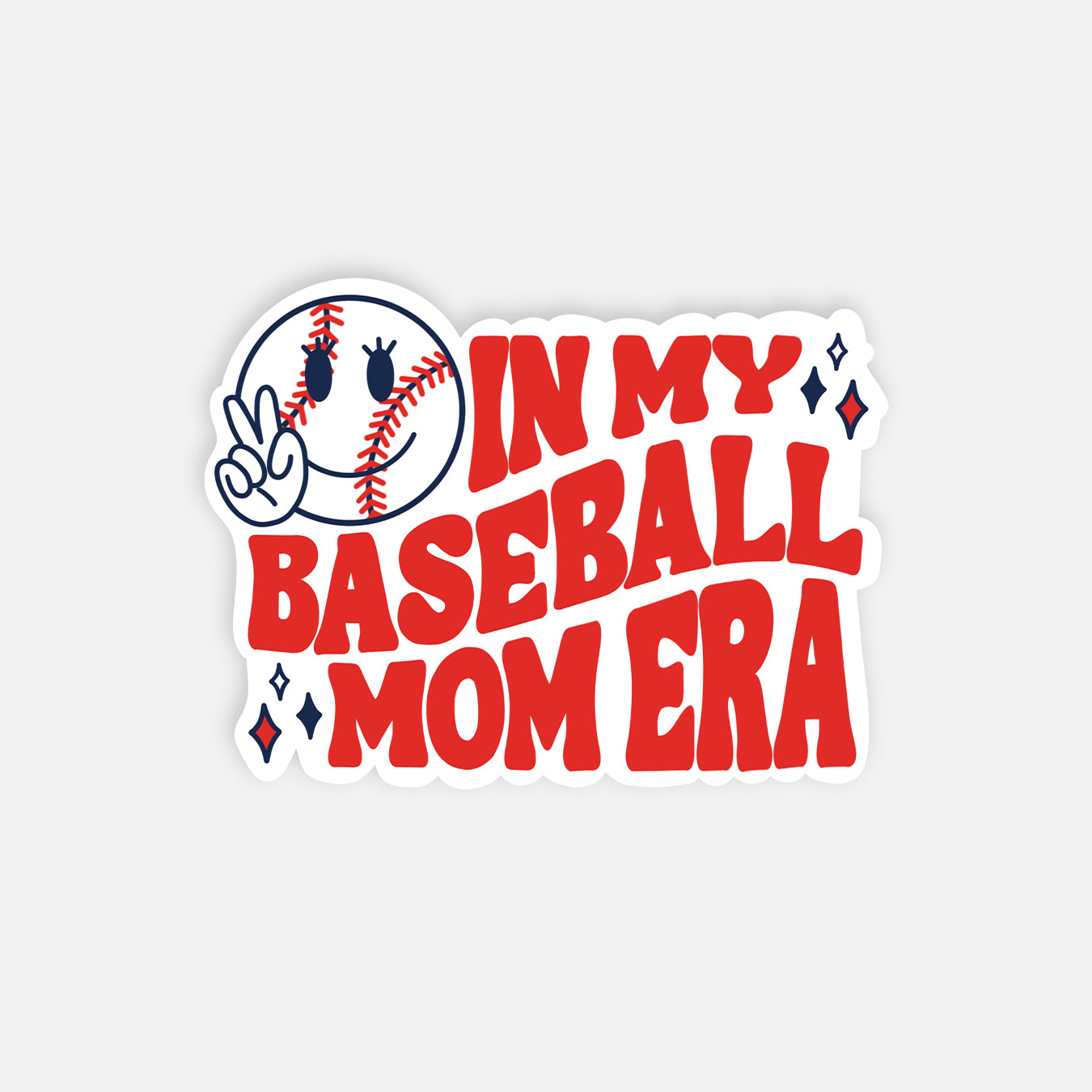 Baseball Mom Era Vinyl Sticker