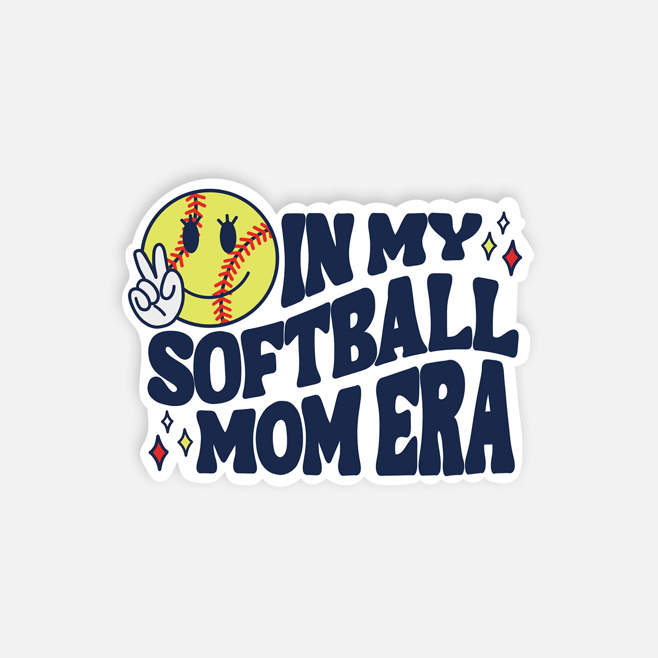 Softball Mom Era Vinyl Sticker