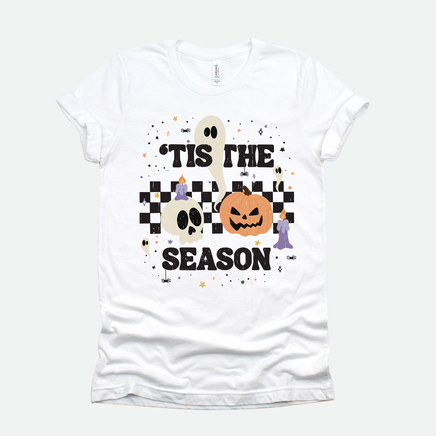 'Tis The Season Halloween Graphic Tee - White