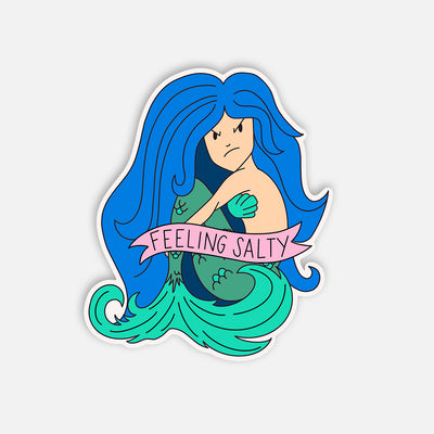 Feeling Salty Mermaid Vinyl Sticker