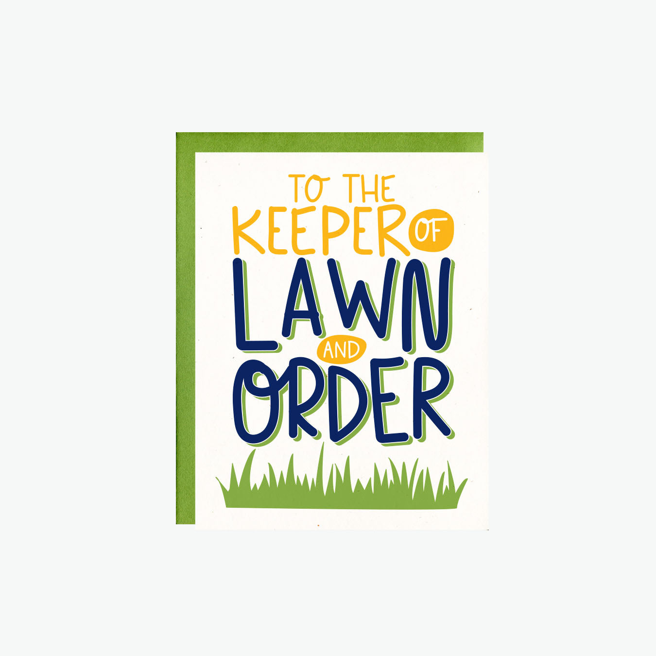 Lawn And Order Father's Day Card Card, Funny Birthday Card for Dad
