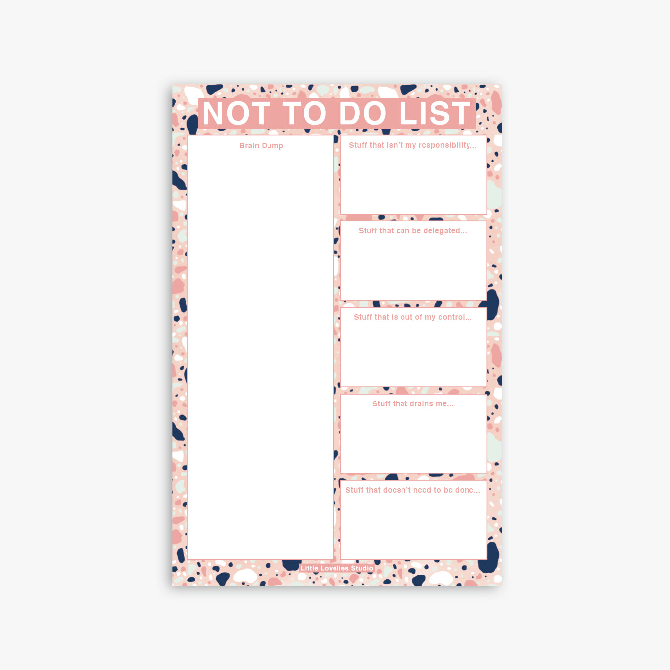 Not To Do List Notepad