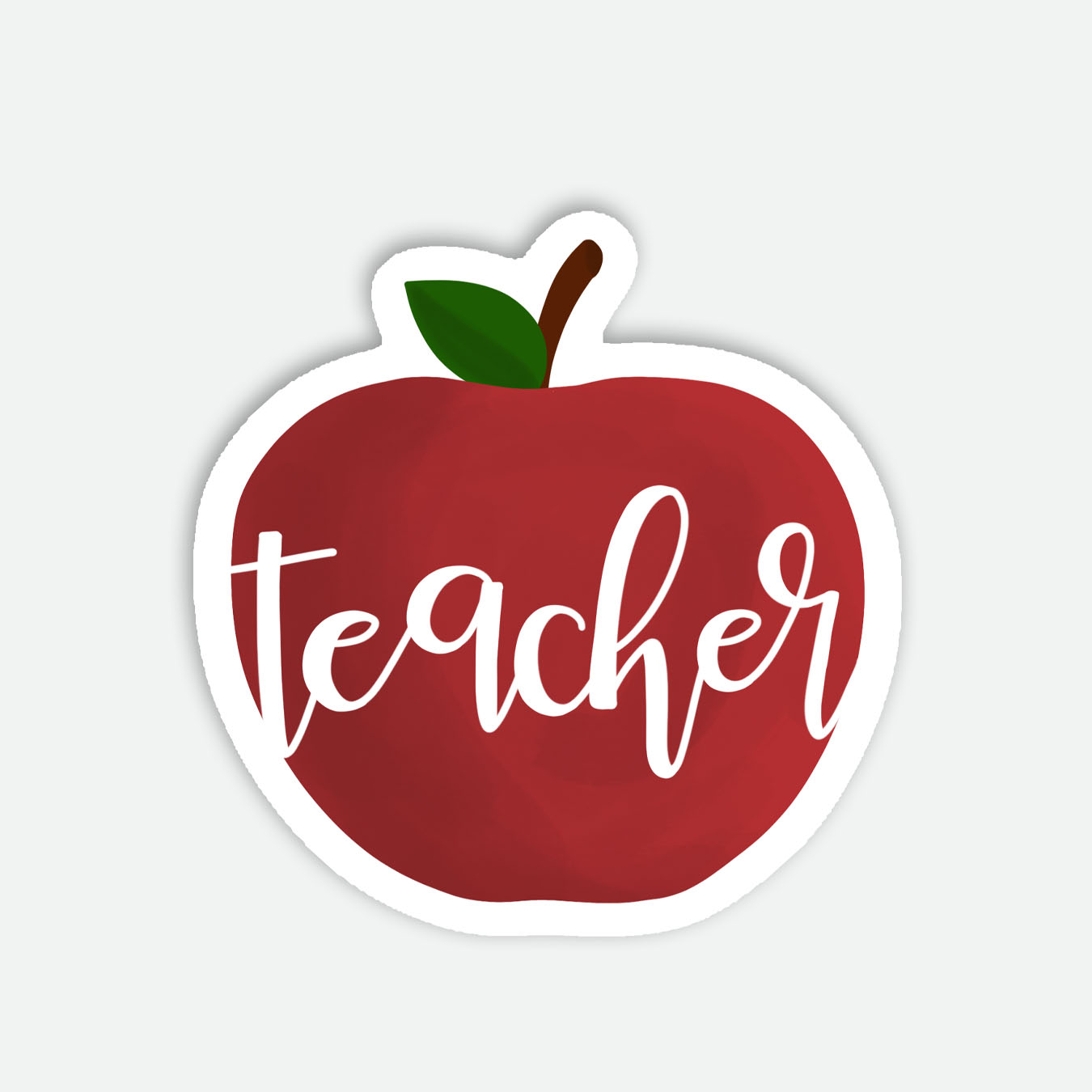 Teacher Apple Vinyl Sticker