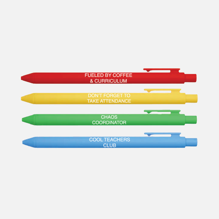 Cool Teachers Club Pen Set | Funny Teacher Gift
