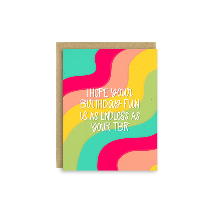 Endless TBR – Bookish Birthday Card for Readers