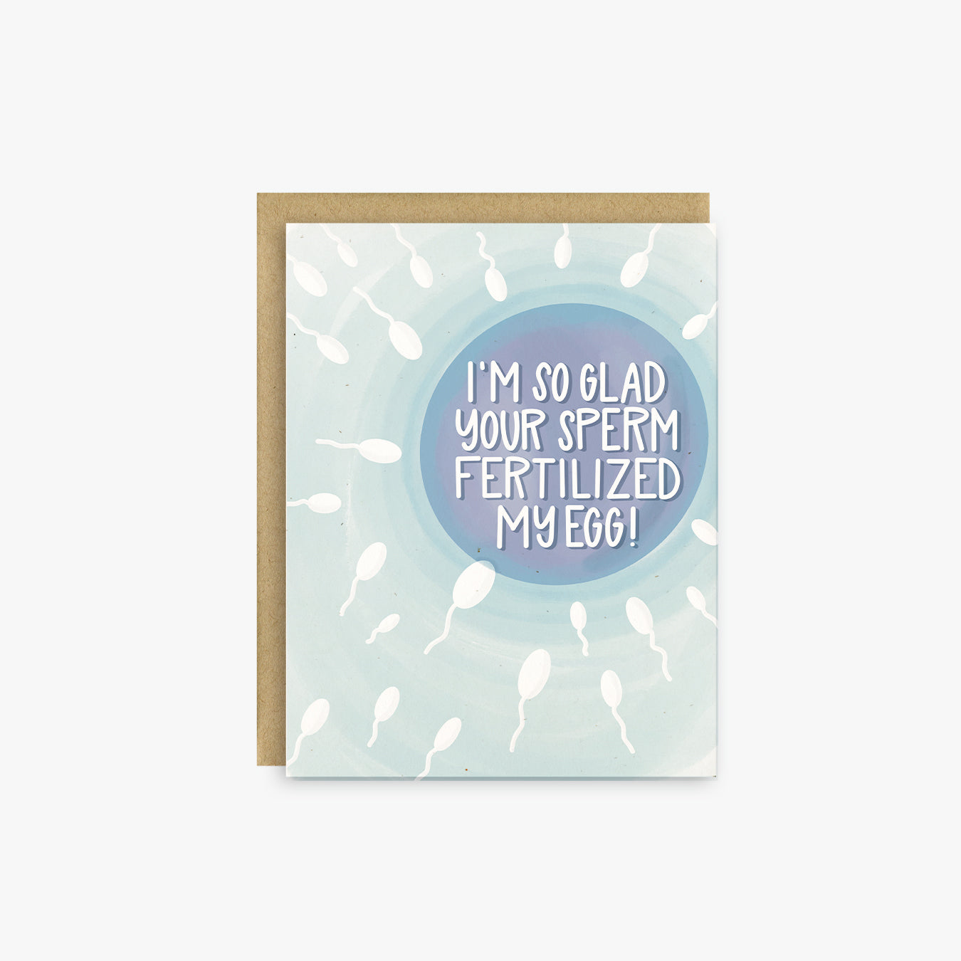 Fertilized My Egg Father's Day Card, Funny First Father's Day Card
