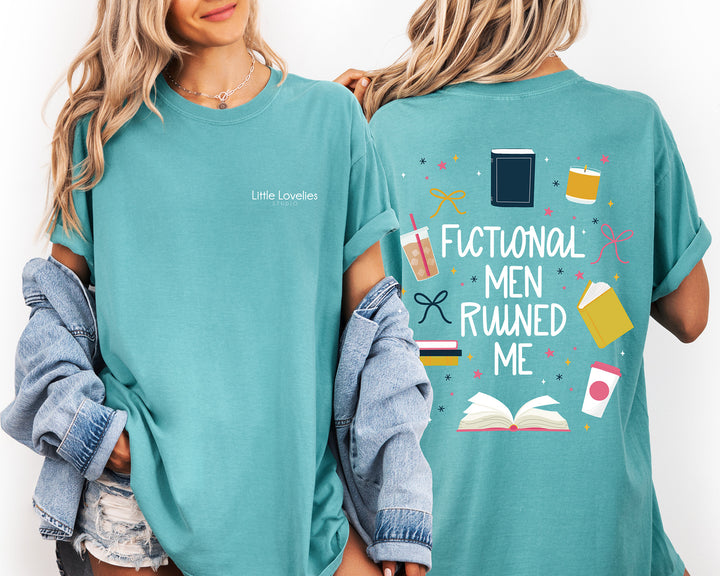 Fictional Men Ruined Me Comfort Colors Tee