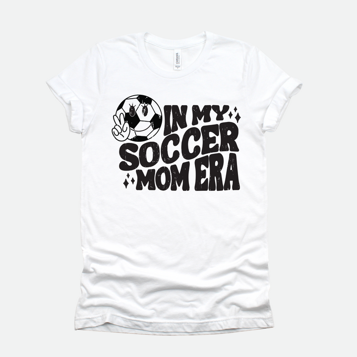 In My Soccer Mom Era White Graphic Tee