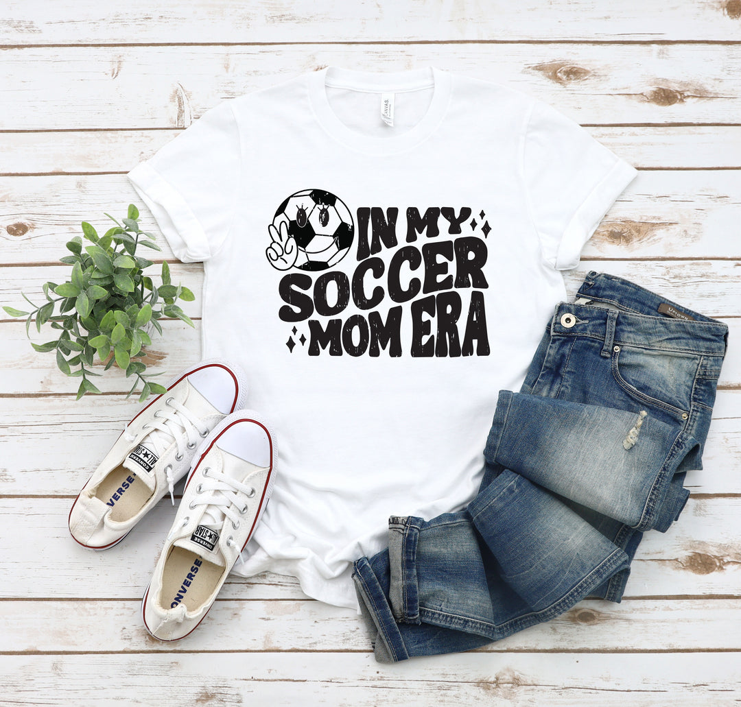 In My Soccer Mom Era White Graphic Tee