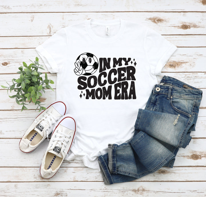 In My Soccer Mom Era White Graphic Tee