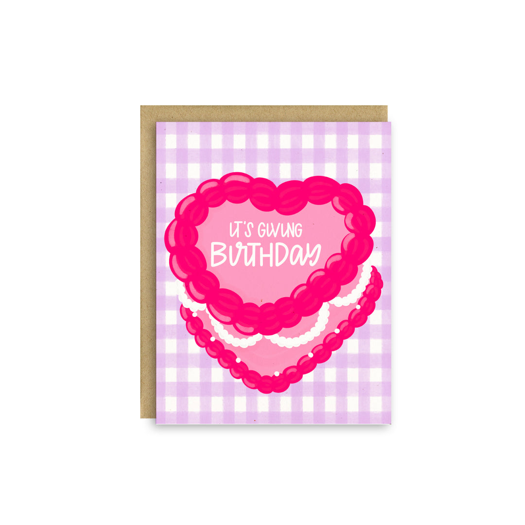 It’s Giving Birthday – Trendy Modern Birthday Card
