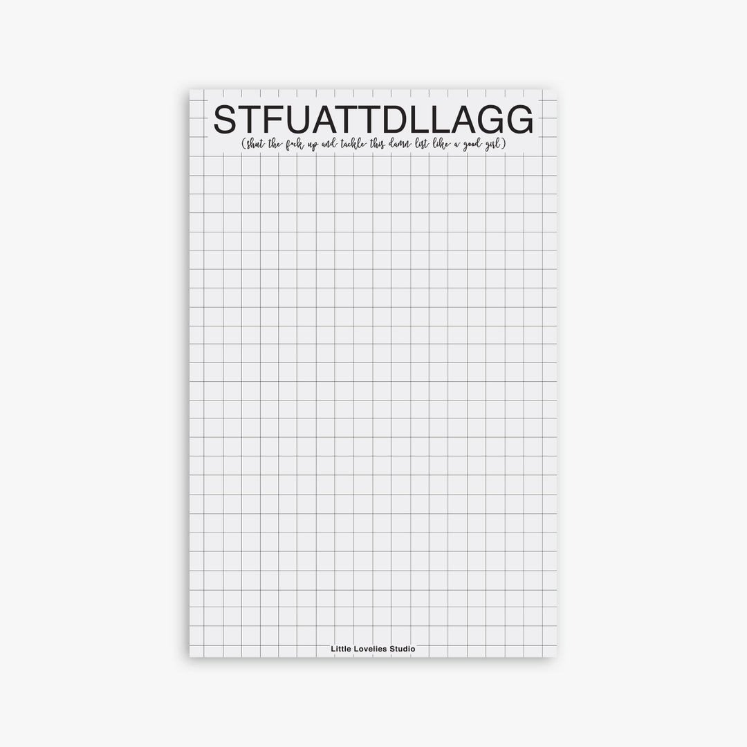 STFUATTDLLAGG funny dark romance notepad for BookTok readers