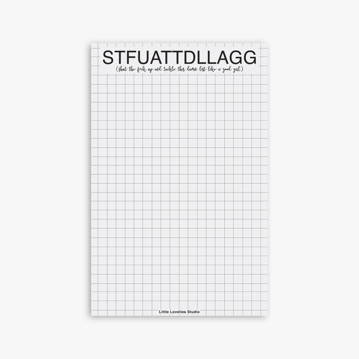 STFUATTDLLAGG funny dark romance notepad for BookTok readers