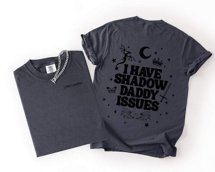 Graphite Comfort Colors shadow daddy issues shirt for book lovers