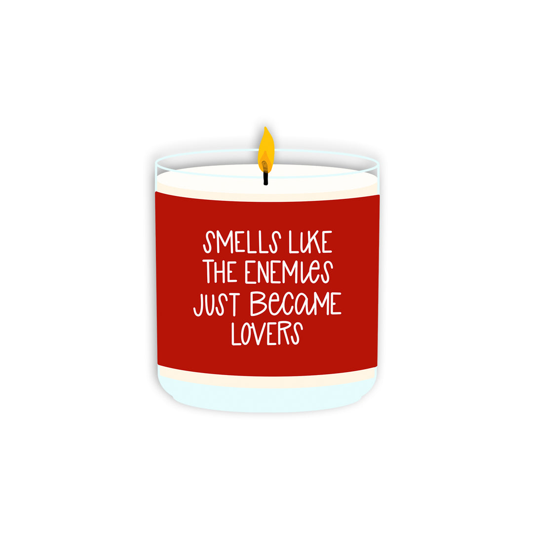 Smells Like Enemies To Lovers Clear Vinyl Sticker