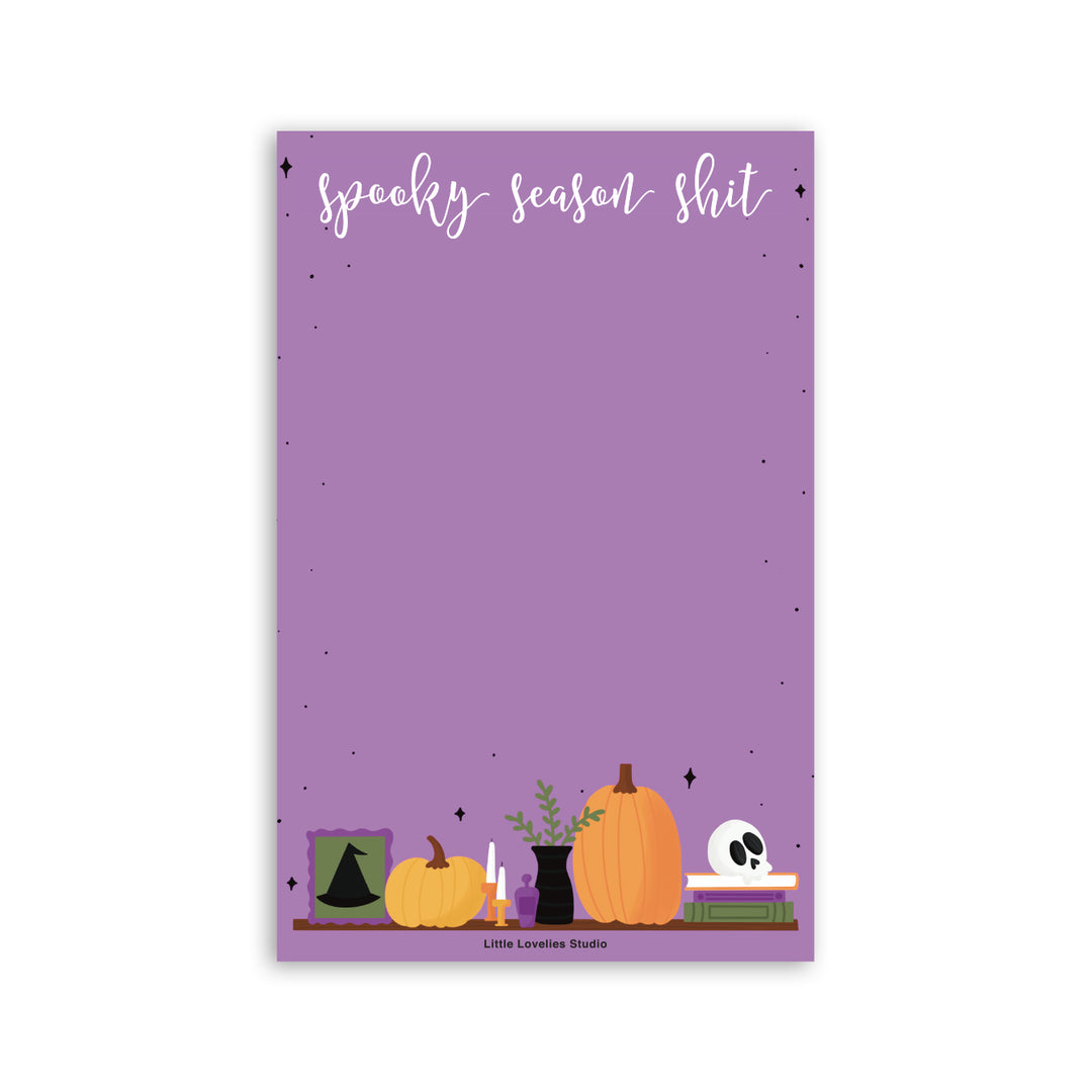 Cute spooky season notepad for Halloween lovers