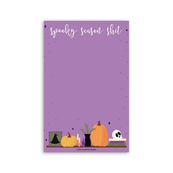 Cute spooky season notepad for Halloween lovers