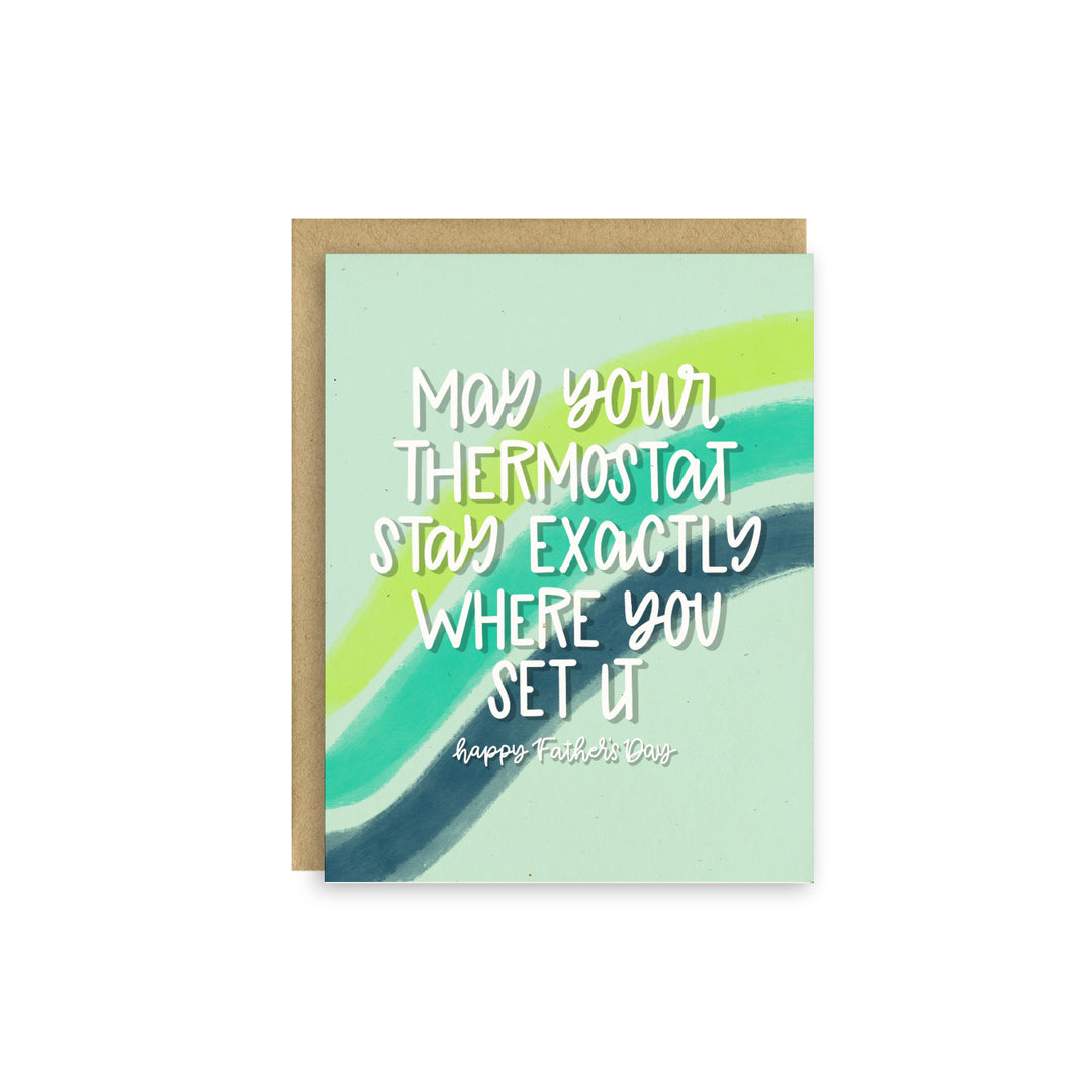 Thermostat Father's Day Card
