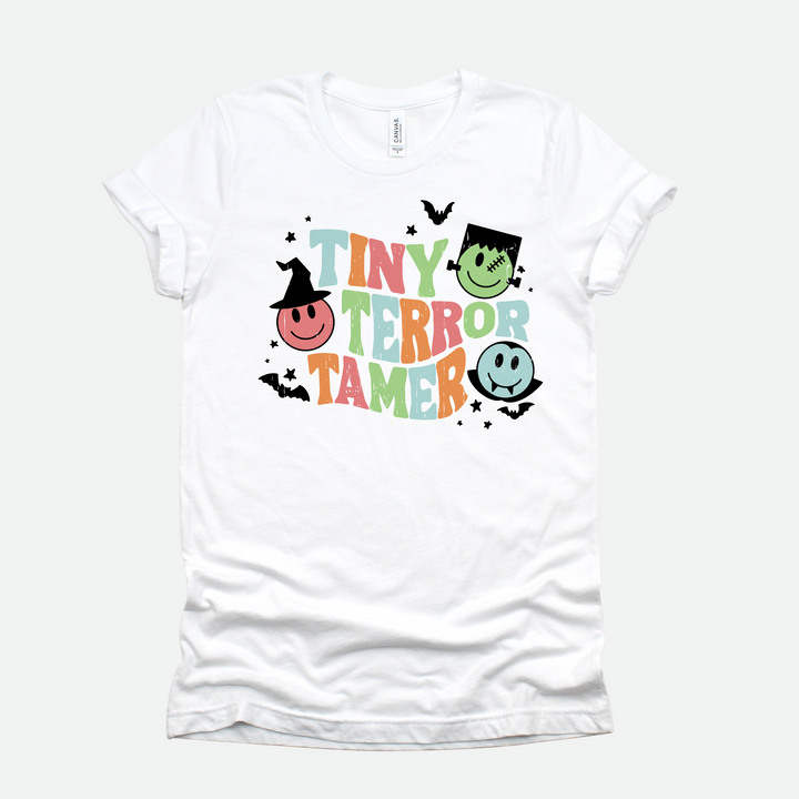 Tiny Terror Tamer Graphic Tee - White