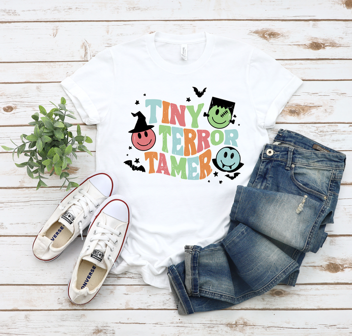 Tiny Terror Tamer Graphic Tee - White