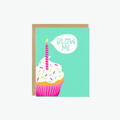 Blow Me Birthday Card, Funny Birthday Card