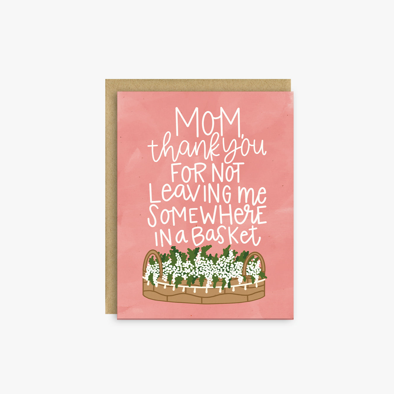 Somewhere In A Basket Mother's Day Card, Funny Card for Mom
