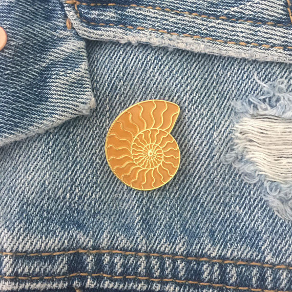Ammonite Enamel Pin