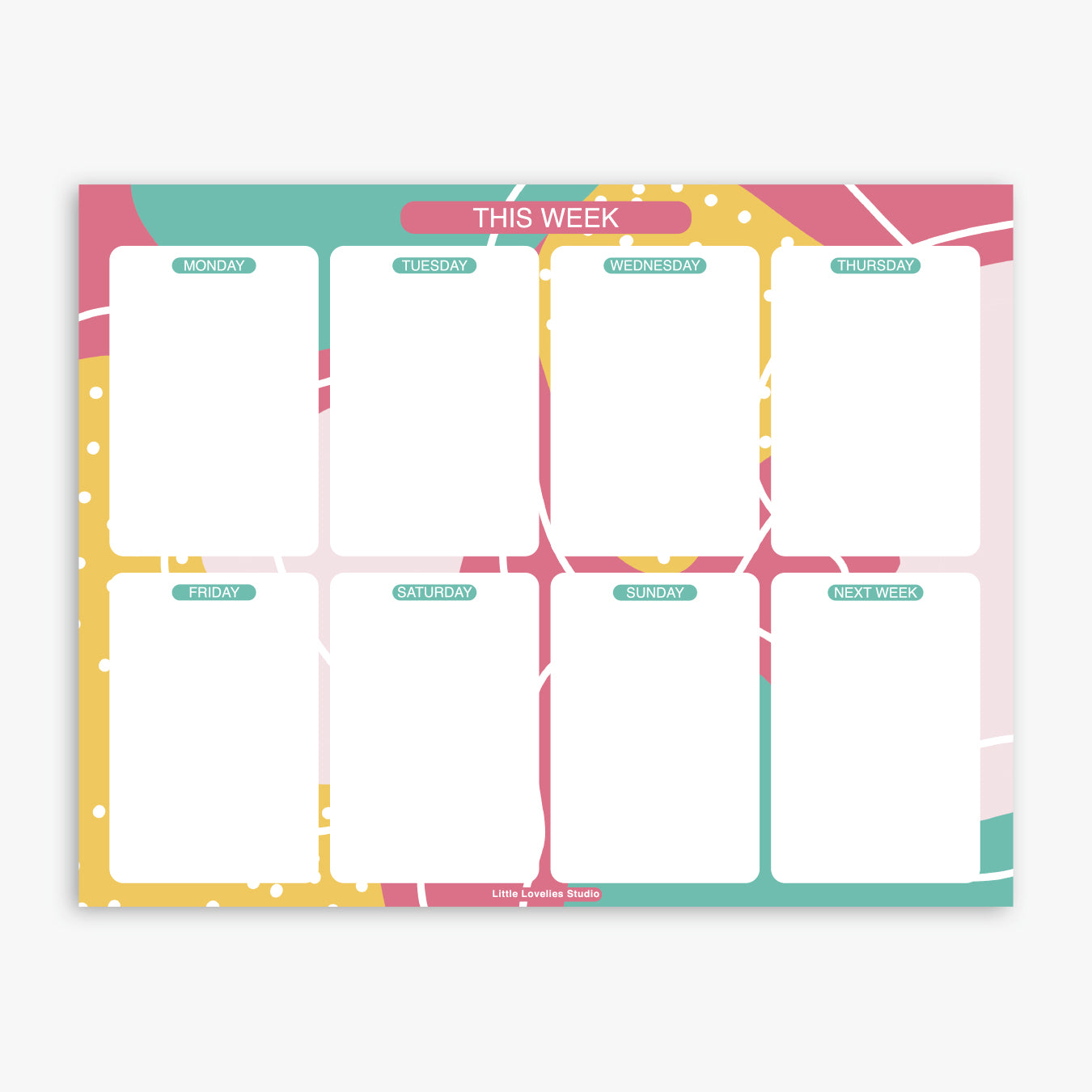 This Week Notepad – Little Lovelies Studio