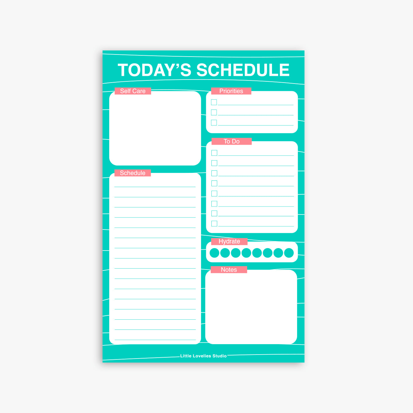 Today's Schedule Notepad