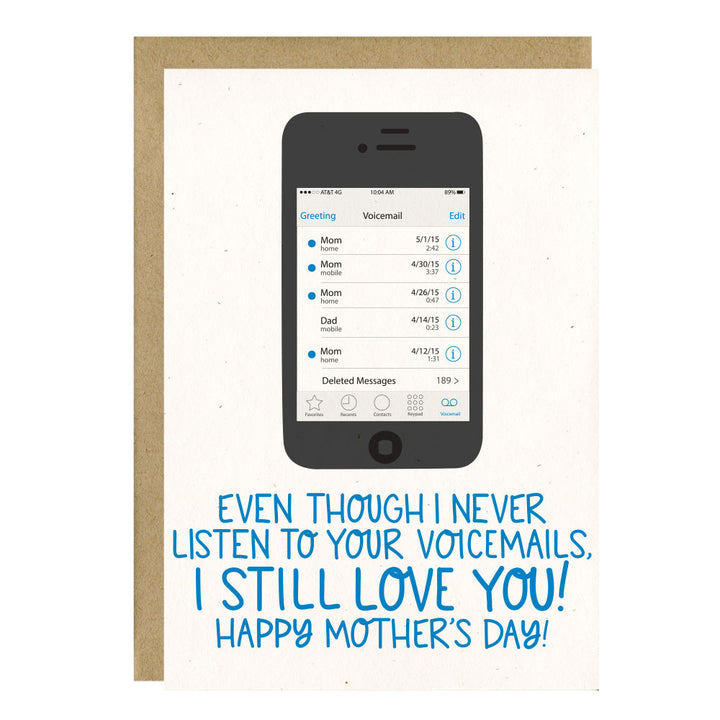 Voicemail Funny Mother's Day Card