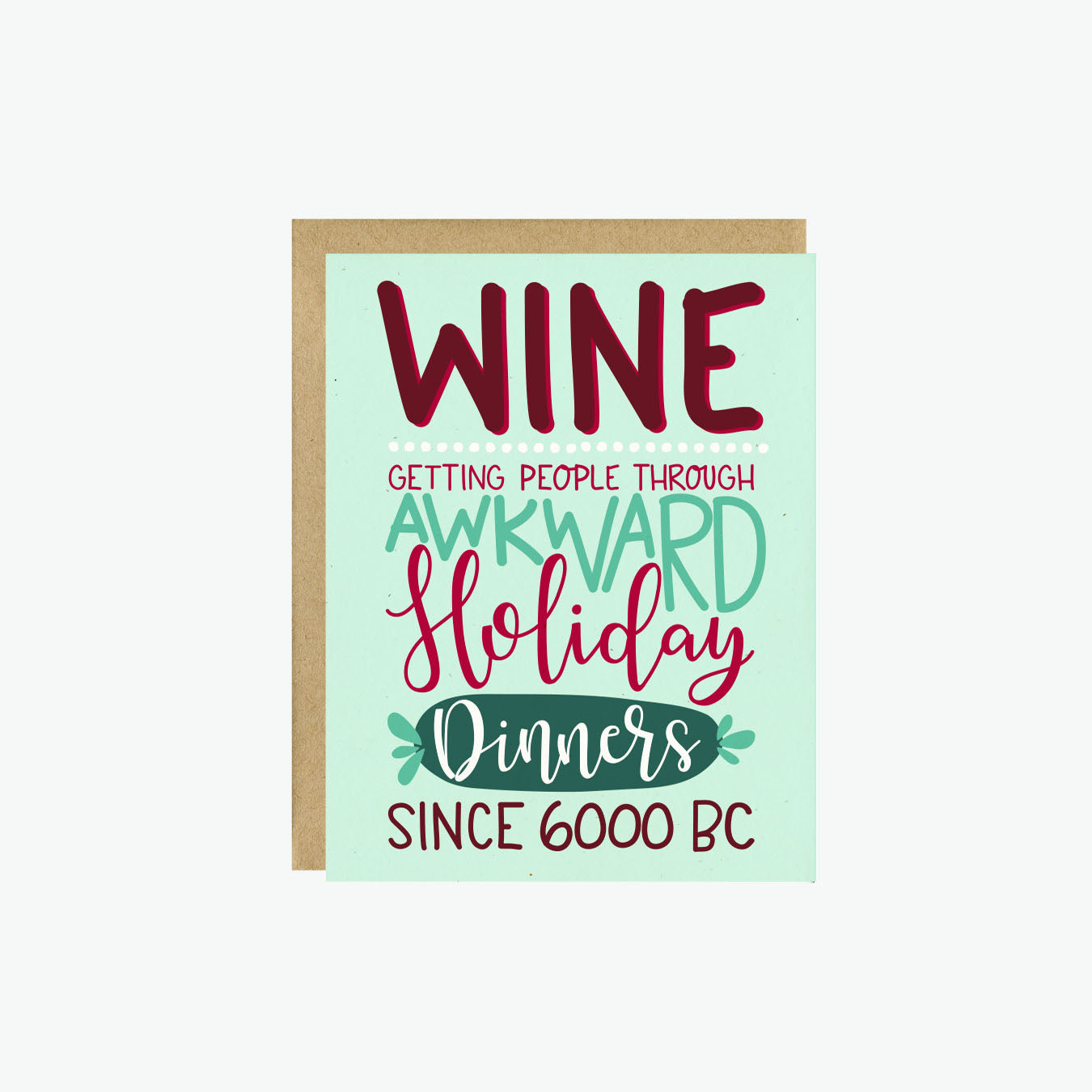Wine Holiday Card